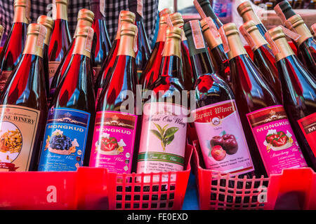 Mae Sai border town Thai wine Stock Photo