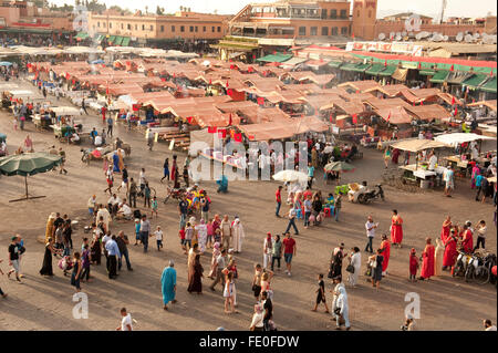 Djemaa el-Fna, Marrakesh, Morocco Stock Photo