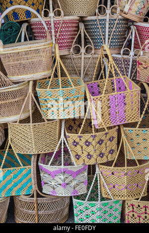 Mae Sai border town Baskets for sale Stock Photo