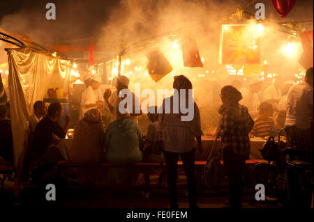 Djemaa el-Fna, main square, Marrakesh, Morocco Stock Photo