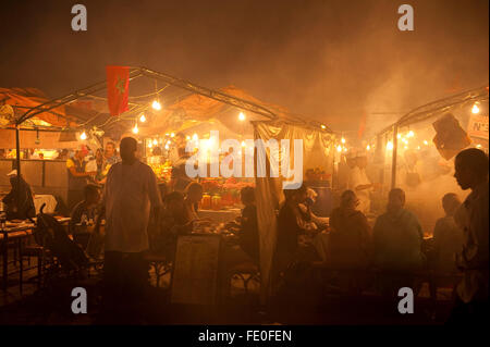 Djemaa el-Fna, main square, Marrakesh, Morocco Stock Photo