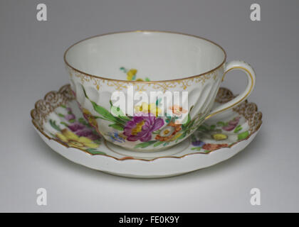 Antique dresden cup saucer hi-res stock photography and images - Alamy