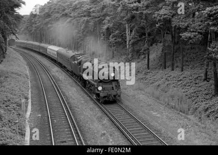 original british rail steam loco number 34060 Stock Photo