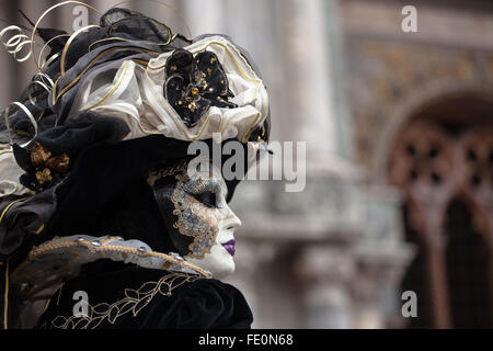 Venice carnival is one of the oldest annual carnivals in the world and very popular destination for travelers Stock Photo