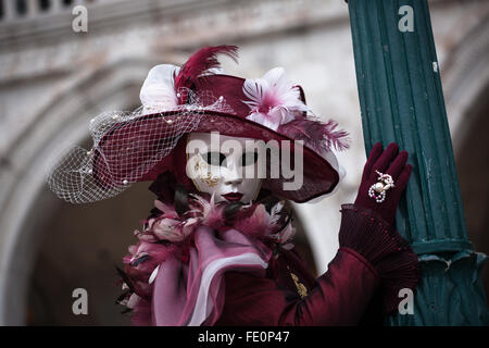 Venice carnival is one of the oldest annual carnivals in the world and very popular destination for travelers Stock Photo