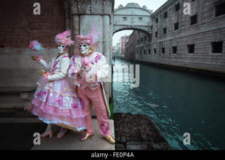 Venice carnival is one of the oldest annual carnivals in the world and very popular destination for travelers Stock Photo