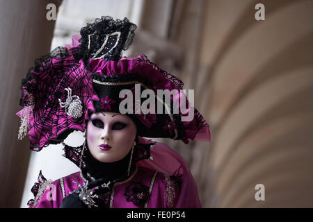 Venice carnival is one of the oldest annual carnivals in the world and very popular destination for travelers Stock Photo