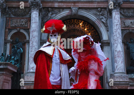 Venice carnival is one of the oldest annual carnivals in the world and very popular destination for travelers Stock Photo