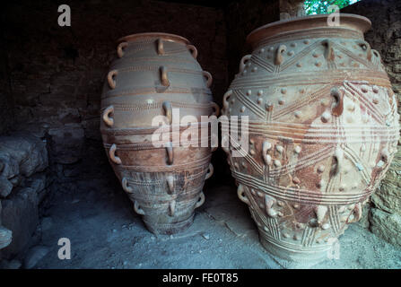 Pithoi, Large Storage Jars, Knossos Palace, Knossos, Crete, Greece ...