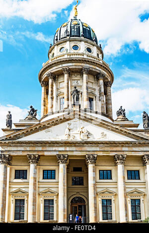 Berlin, Gendarmenmarkt:German Cathedral;Deutscher  Dom Stock Photo