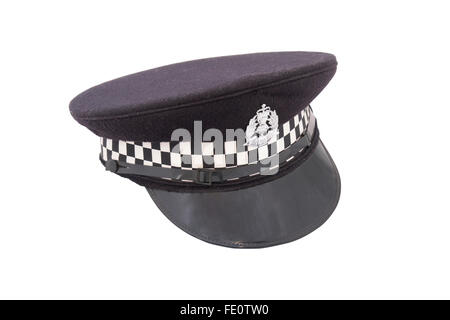 The helmet of a British police officer 