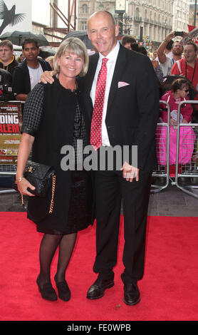 Sep 01, 2015 - London, England, UK - Sir Clive Woodward and Jayne Williams attending Building Jerusalem World Premiere at Empire Stock Photo