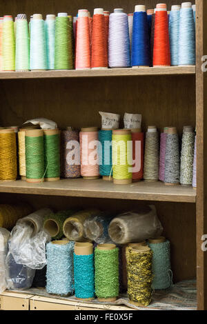 spindles for sewing silk in Japan Stock Photo