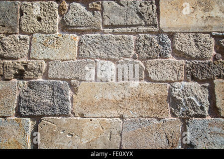 gray retro blocks of stone background Stock Photo
