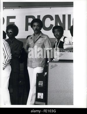 1973 - Congressman Ron Dellums of Berkeley, Den- California, Introducing McGovern to the Labor Day crowd. Senator George McGovern made his first appearance in California since his June primary victory, at the Alameda Conty Labor Day Picnic, Pleasanton Fairgrounds, on Monday. © Keystone Pictures USA/ZUMAPRESS.com/Alamy Live News Stock Photo