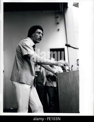 1973 - Congressman Ron Dellums of Berkeley, Den- California, Introducing McGovern to the Labor Day crowd. Senator George McGovern made his first appearance in California since his June primary victory, at the Alameda Conty Labor Day Picnic, Pleasanton Fairgrounds, on Monday. © Keystone Pictures USA/ZUMAPRESS.com/Alamy Live News Stock Photo