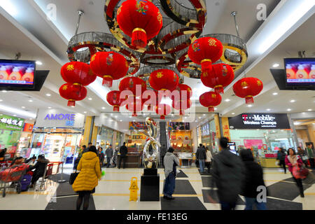 New York, USA. 3rd Feb, 2024. People visit a Lunar New Year celebration