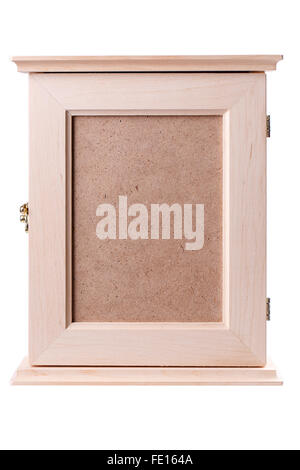 wooden box Isolated on white background Stock Photo