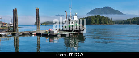 Tofino, British Columbia: Tofino harbor on Vancouver Island, Canada Stock Photo