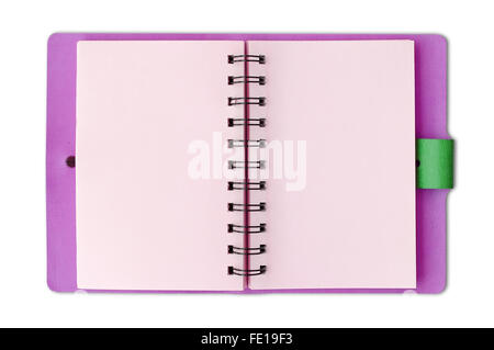 blank notebook isolated Stock Photo