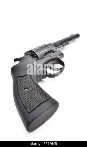 Old rusty pistol, Isolated on white background Stock Photo - Alamy