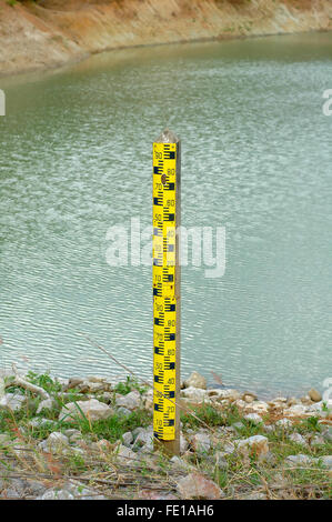 water level measurement Stock Photo