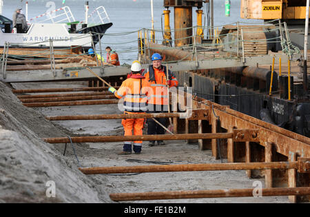 A new wharfage is worked on at mooring site 7 at the cruise ship ...