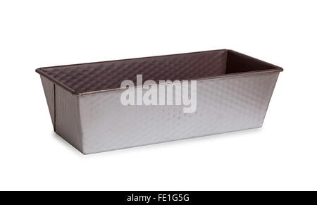 Old baking dish isolated on a white background Stock Photo