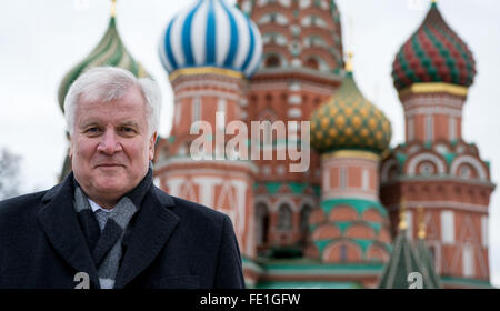 Moscow, Russia. 04th Feb, 2016. Horst Seehofer, premier of the German ...