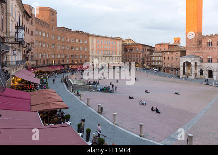 Piazza del Campo, Siena, Tuscany, Italy Stock Photo