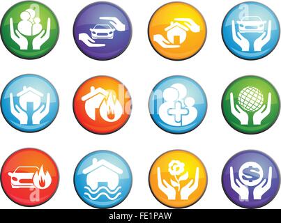 Health protection icons set 9 vector Stock Vector Image & Art - Alamy