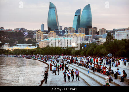 The city of Baku, Azerbaijan Stock Photo