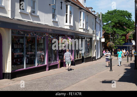 Thoroughfare Woodbridge Suffolk England Stock Photo