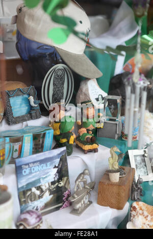 Shop window full of Irish souvenir's Dingle, Co. Kerry, Ireland Stock Photo