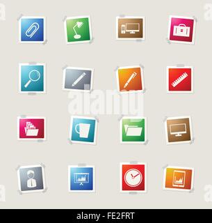 Business simple icons Stock Vector