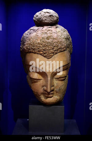 Prague, Czech Republic. 04th Feb, 2016. An exhibition in Prague's Naprstek Museum offers a unique collection of Buddhist artifacts from the 1st-9th centuries loaned from the National Museum of Afghanistan in Kabul, Michal Lukes, director of the National Museum in Prague, told reporters on the eve of the opening ceremony in Prague, Czech Republic, February 4, 2016. The exhibition offers about 150 artifacts of a total insurance value of 100 million crowns, such as precious jewels, Buddhist sculptures, ceramic vessels and gold and silver coins. © Roman Vondrous/CTK Photo/Alamy Live News Stock Photo