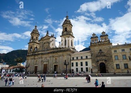 Catedral Primada de Colombia, Cathedral, Bogota, Colombia Stock Photo ...