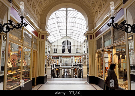 Passage Pommeraye 1843 Nantes French France ( Pommeraye is a small shopping mall in central Nantes, France, named after its property developer, Louis Pommeraye  ) Stock Photo