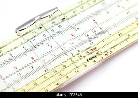 Slide Rule Stock Photo - Alamy