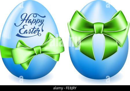 Easter egg with bow Stock Vector