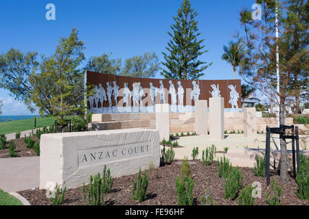 Anzac Court War Memorial, Emu Park, Queensland, Australia Stock Photo