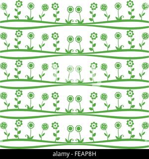 Seamless pattern of spring flowers Stock Vector