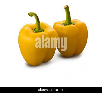 peppers isolated on white background Stock Photo
