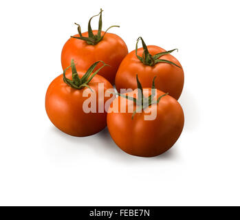 Large Tomatoes isolated on white background Stock Photo