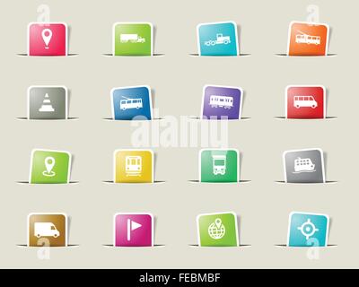 Navigation simply icons Stock Vector
