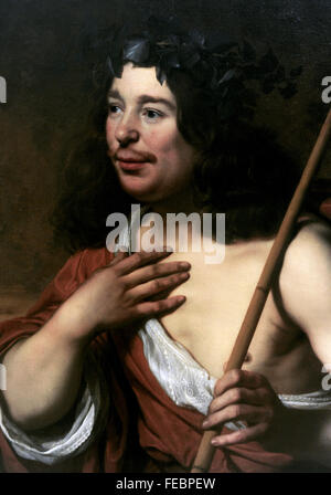 Bartholomeus van der Helst (1613-1670). Dutch portrait painter. Self-portrait as Daifilo, 1660. National Gallery. Prague. Czech Republic. Stock Photo