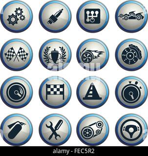 Formula 1 icon set, sport icons and sticker Stock Vector Image & Art ...