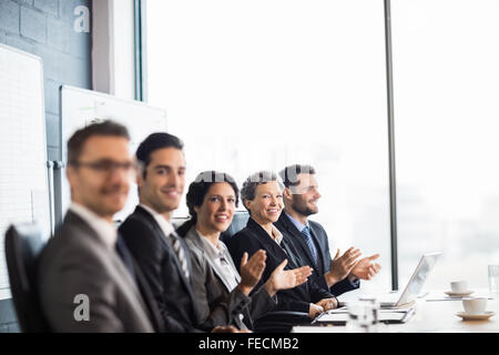 Business team having a meeting Stock Photo