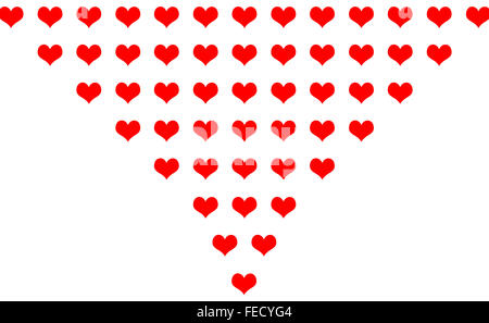 Abstract Hearts Cool Valentine Background Stock Photo - Alamy