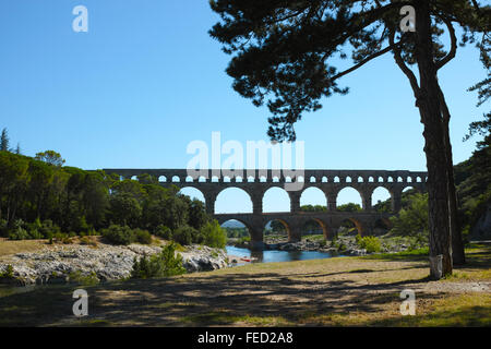 Pont du Gard. Stock Photo